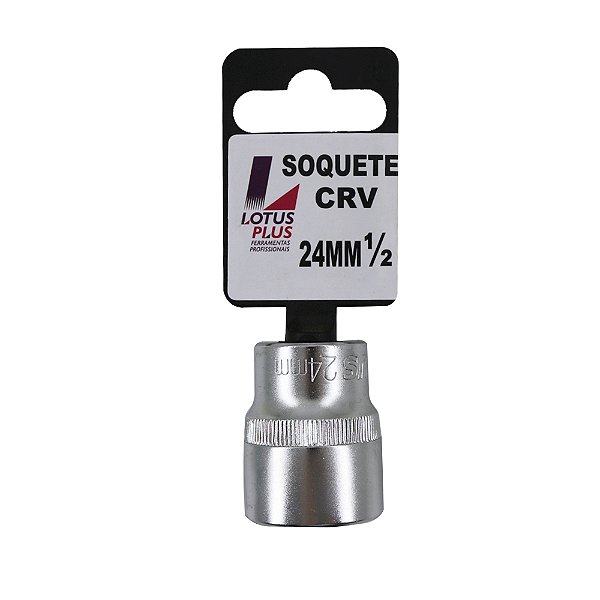 Soquete Estriado 1/2'' Cromo Vanádio 24mm Lotus 6796