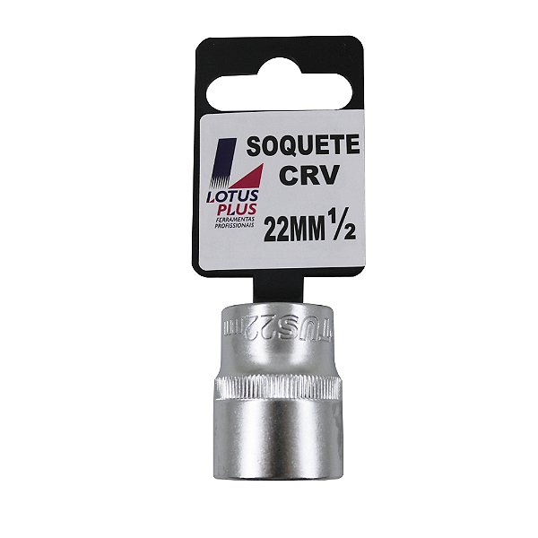 Soquete Estriado 1/2'' Cromo Vanádio 22mm Lotus 6794