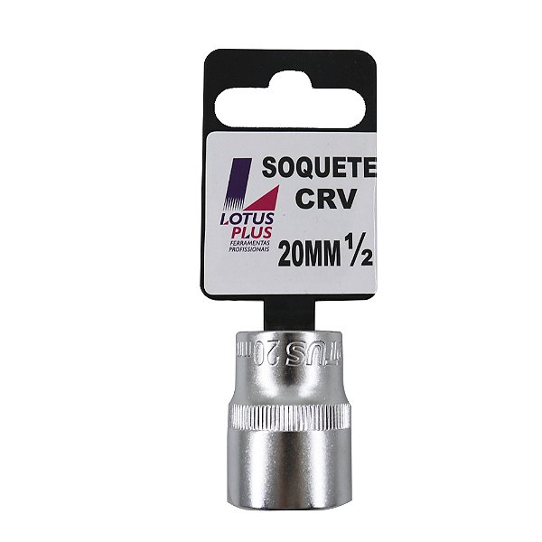Soquete Estriado 1/2'' Cromo Vanádio 20mm Lotus 6792