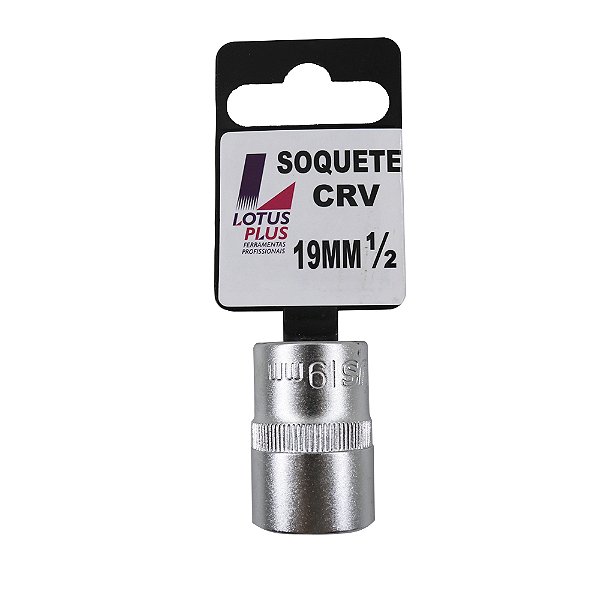 Soquete Estriado 1/2'' Cromo Vanádio 19mm Lotus 6791