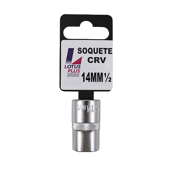 Soquete Estriado 1/2'' Cromo Vanádio 14mm Lotus 6786