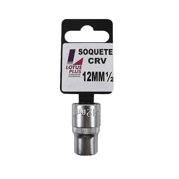 Soquete Estriado 1/2'' Cromo Vanádio 12mm Lotus 6784