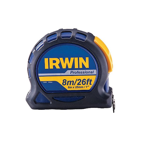 Trena Profissional Emborrachada Dupla Marcação 8 Metros x 25mm Irwin IW13951