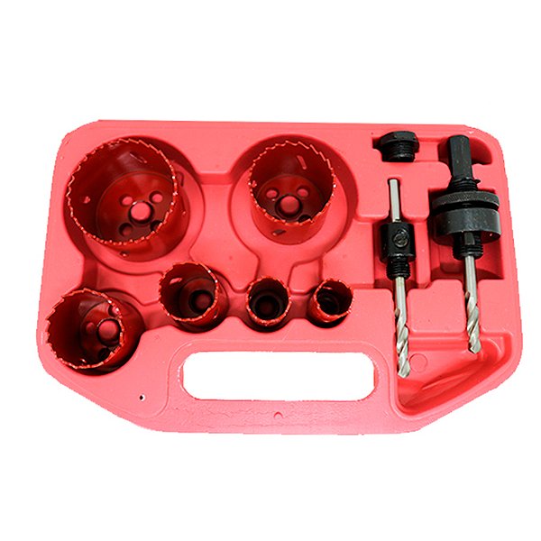 Jogo de Serra Copo Bimetal 9 peças 19mm a 57mm Lotus 6123