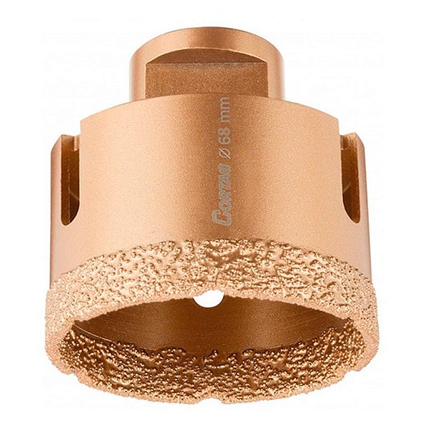 Serra Copo Diamantada para Esmerilhadeira 68mm Porcelanato Cortag 62094