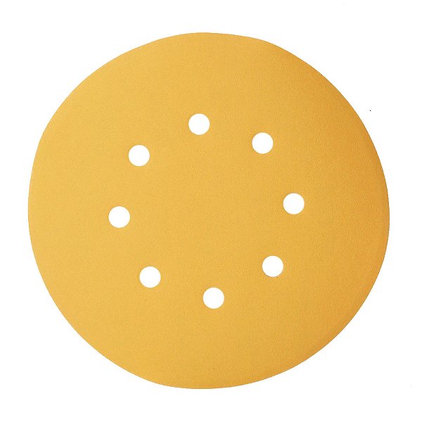 Disco de Lixa Velcro 8 Furos 7 Polegadas 180mm Grão 240 Lotus 3327