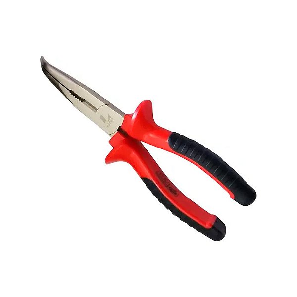Alicate de Bico Curvo CRV Niquelado 8'' 20cm Lotus 5240