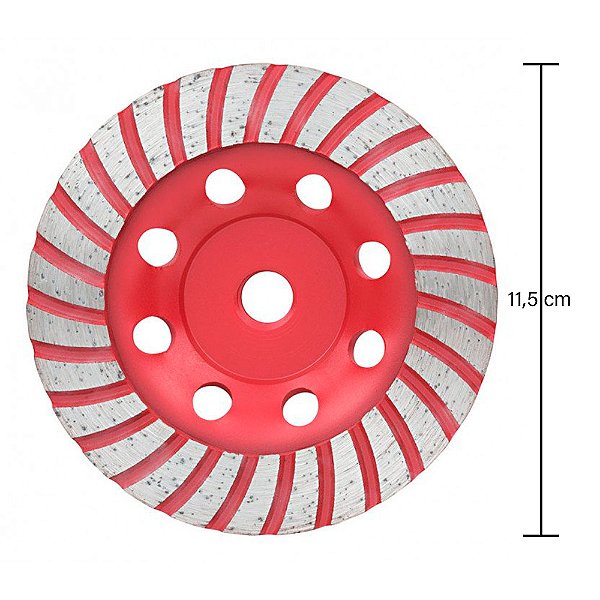 Disco Diamantado de Desbaste Rebolo Turbo 4.1/2" 115mm x M14 Cortag 61753