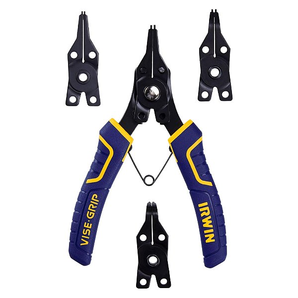 Jogo de Alicate para Anéis com Ponta Intercambiável Vise-Grip® 4 em 1 6.1/2'' 165mm Irwin 2078900