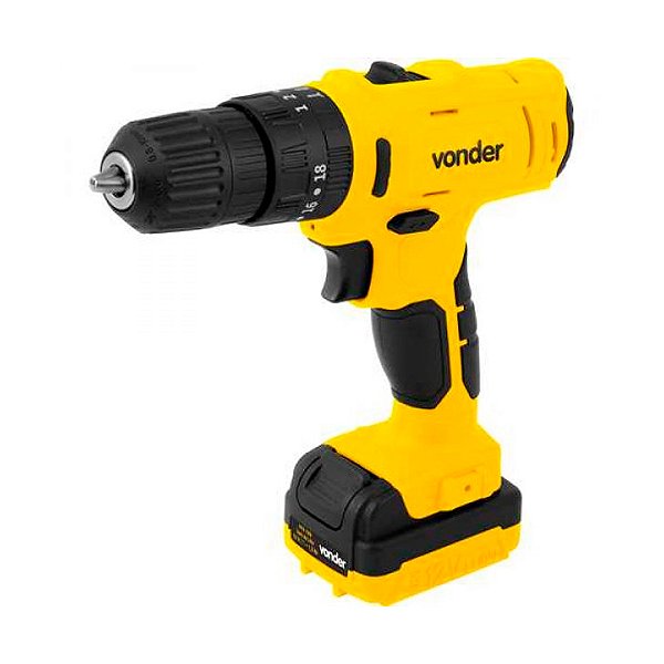 Parafusadeira Furadeira de Impacto 12V 1.3Ah Bivolt Maleta com Acessórios Vonder PFV120I