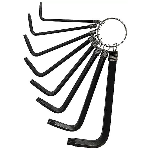 Jogo de Chaves Torx T9 a T40 CRV 8 Peças Lotus 3624