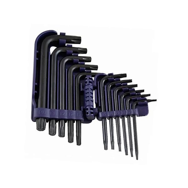 Jogo de Chaves Torx Curta T6 a T40 com 11 Peças Irwin IW10758
