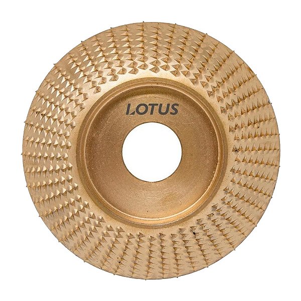 Disco Curvo de Desbaste em Madeira 100mm para Esmerilhadeira Lotus 1841