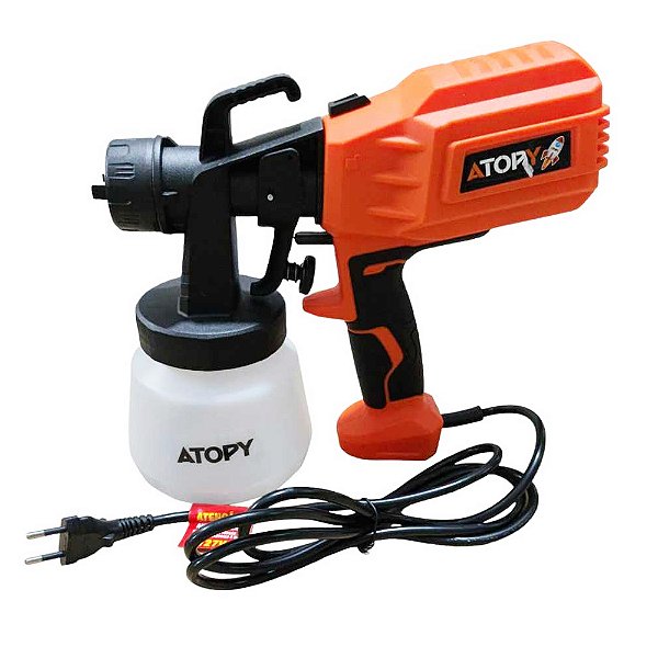 Pistola de Pintura Elétrica 800ml 400W 127V Atopy