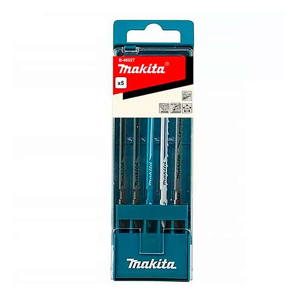 Jogo de Lâminas de Serra Tico-Tico Multimaterial 5 Peças com Estojo Makita B-48527
