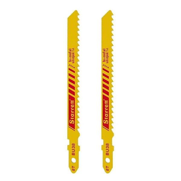 Lâmina de Serra Tico-Tico para Metal BU38 8D x 75mm Starrett 2 Peças