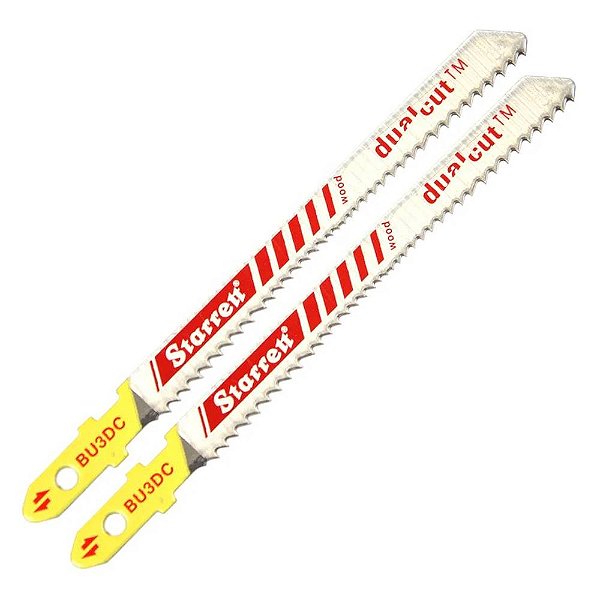 Lâmina de Serra Tico-Tico 75mm Bi-Metal para Madeira 2 Peças Starrett BU3DC-2