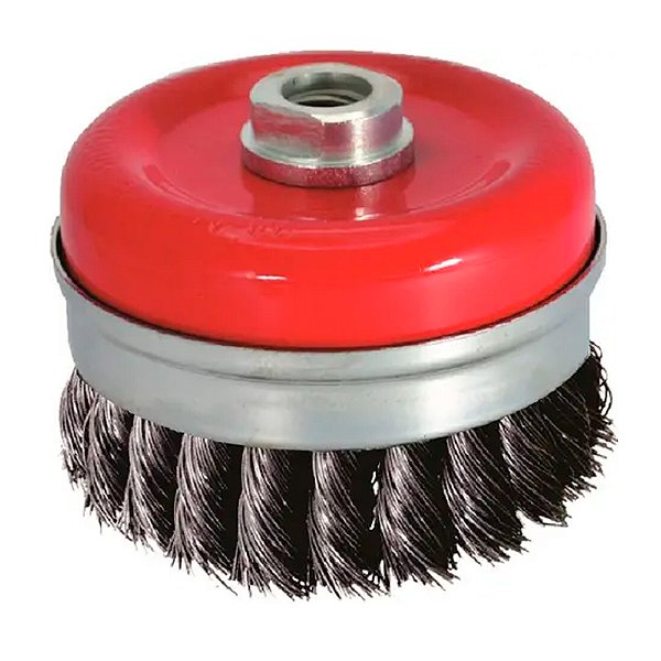 Escova de Aço 4" Circular Trançado para Esmerilhadeira Lotus 6631