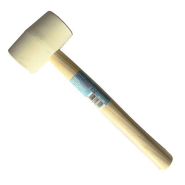 Marreta Martelo de Borracha Azulejista Branca 40mm Lotus 4454