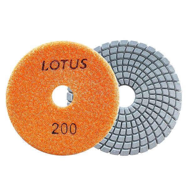 Lixa Diamantada Porcelanato Brilho D'água Grão 200 x 100mm Lotus 2319