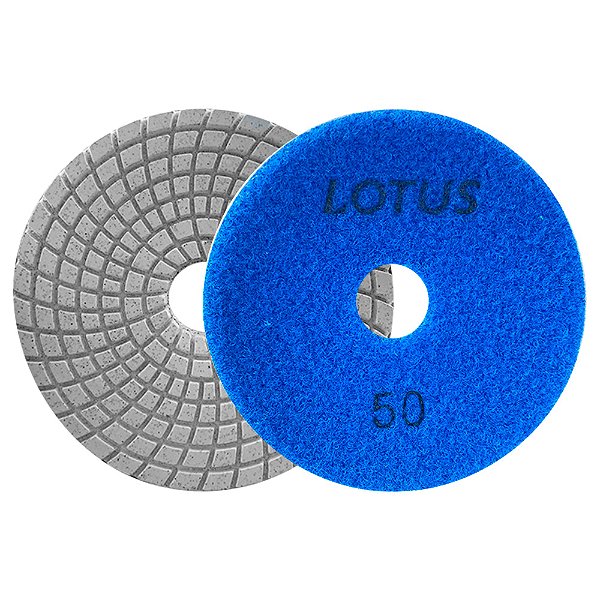 Lixa Diamantada Porcelanato Brilho D'água Grão 50 x 100mm Lotus 2317