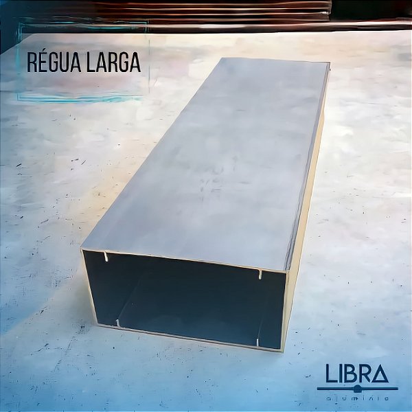 Régua de Alumínio Larga 7,62cm x 3,81cm Libra