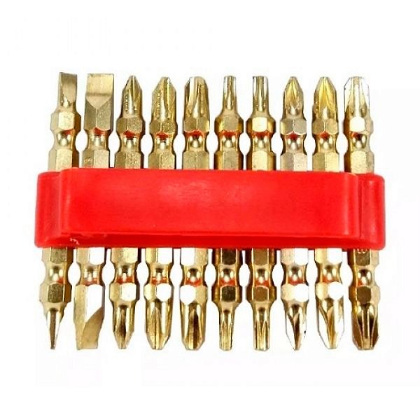 Jogo de Ponteiras Diversas Duplas 65mm 1/4'' 10 Peças CRV Lotus 5401