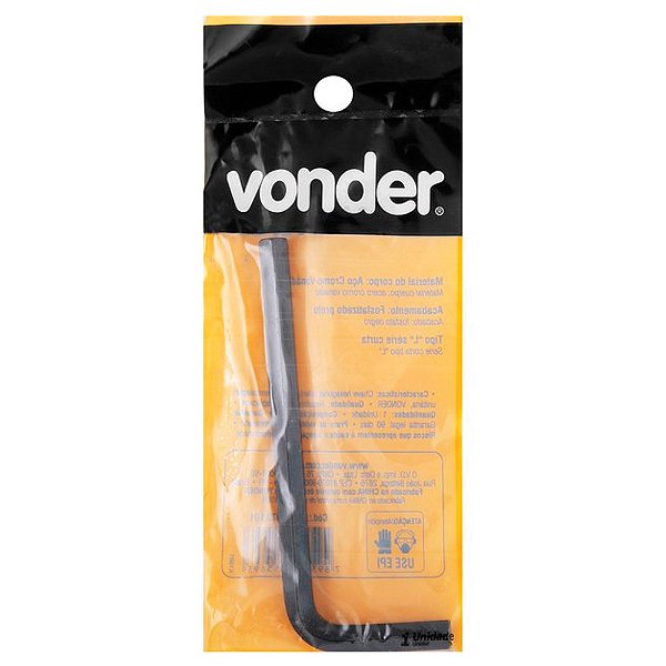 Chave Allen Hexagonal 7mm Vonder