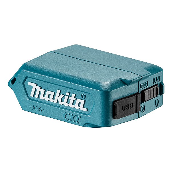 Adaptador de Bateria 12V CXT  Compacto para Dispositivos USB Makita ADP08
