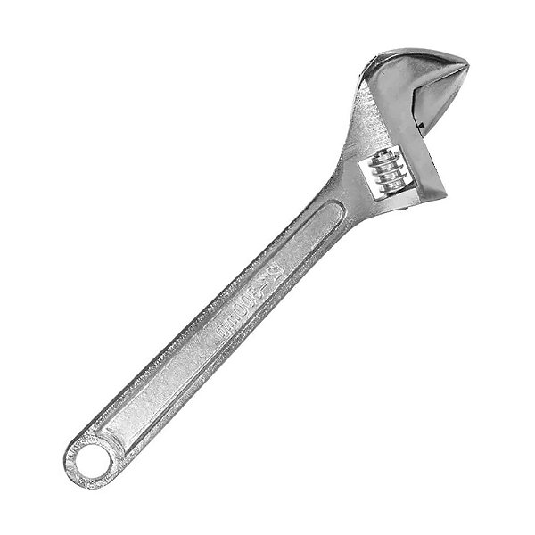 Chave Inglesa Ajustável Aço Temperado Cromado 12'' 30cm Lotus 5461