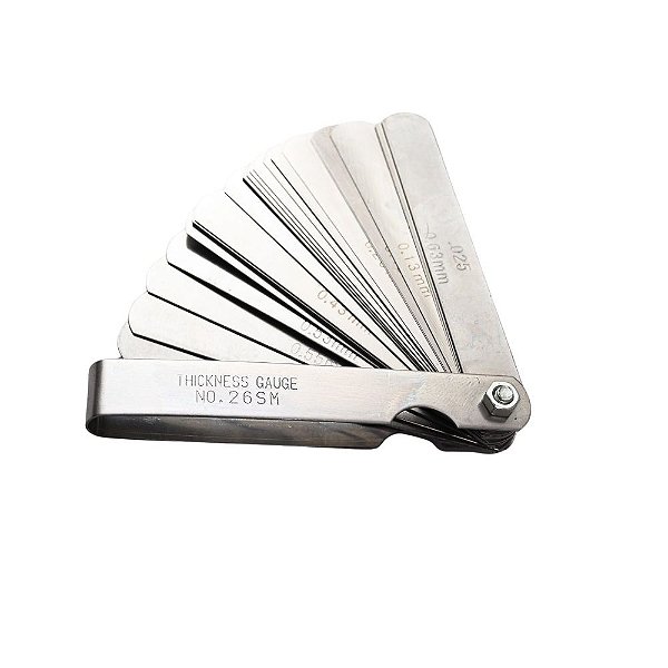 Calibrador Folga de Válvula 25 Lâminas 0,038 a 1mm Lotus 1888