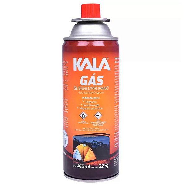 Cartucho Refil de Gás Butano para Maçarico 410ml Kala