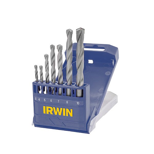 Jogo de Brocas para Concreto com Estojo 7 Peças 3 a 10mm Irwin 891507