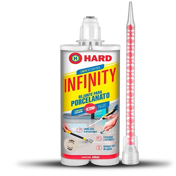 Rejunte Infinity Porcelanato e Piscina Impermeável Areia Acetinado 330ml Hard
