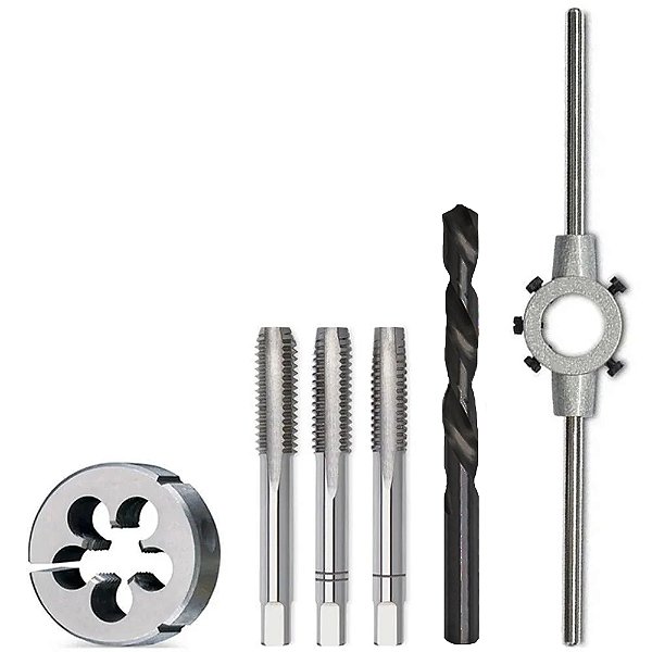 Jogo de Macho e Cossinete M9 x 1,25mm 6 Peças Lotus 1222