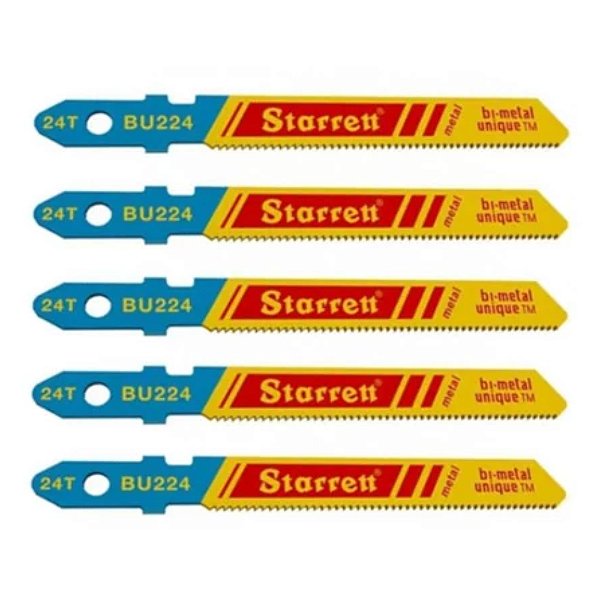 Lâmina de Serra Tico-Tico para Metal BU224 50mm Starrett 5 Peças