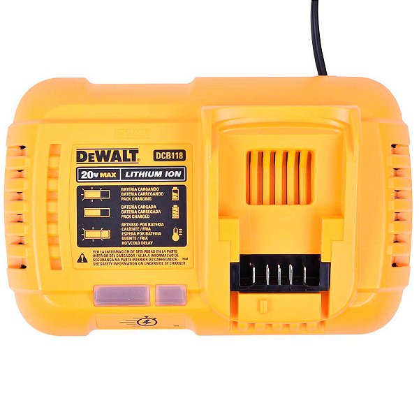 Carregador de Bateria Rápido Flexvolt 20V a 60V DCB118 Dewalt