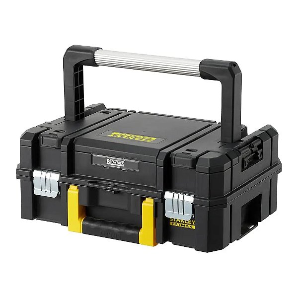 Caixa Organizadora de Ferramentas Tstak com Alça Longa de Metal 33cm x 18cm x 44cm Pro-Stack Stanley FMST1-71966