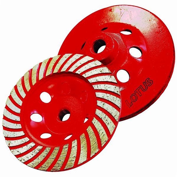 Disco Diamantado de Desbaste Rebolo Turbo 4.1/2" 115mm x M14 Lotus