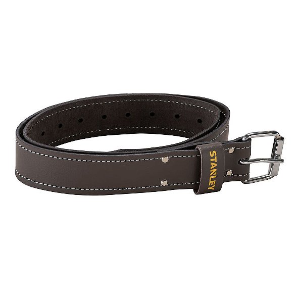 Cinto de Couro com Fivela e Regulagem Stanley STST1-80119