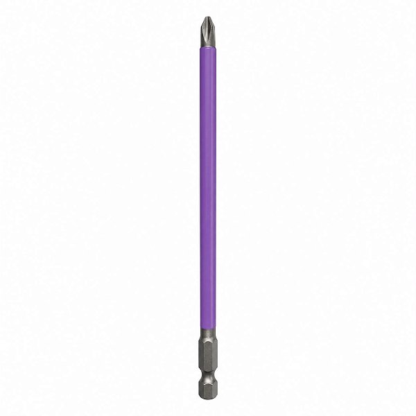 Ponteira Phillips Bits Ph2 com Imã Longa Antiderrapante 150mm x 1/4'' Lotus 3189  Avulsa