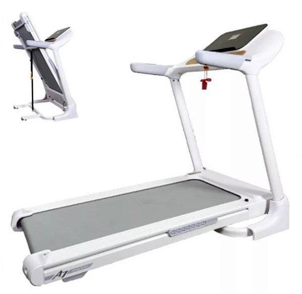 ESTEIRA RESID DOBRAVEL 15KM/H MOTOR 2.0 MF1 220v CAPACIDADE 120KG PAINEL BLUETOOTH