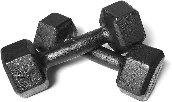 DUMBELLS SEXTAVADO PINTADO. 28KG PAR