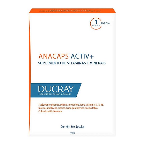 Ducray Anacaps Activ+ 30 capsulas