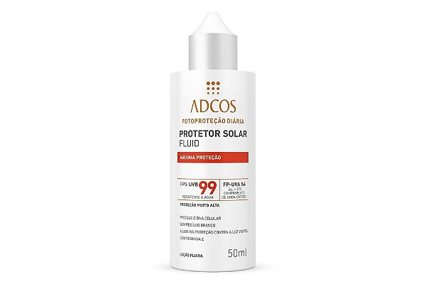 Adcos Filtro Solar Fluid  Fps99 Incolor 50ml