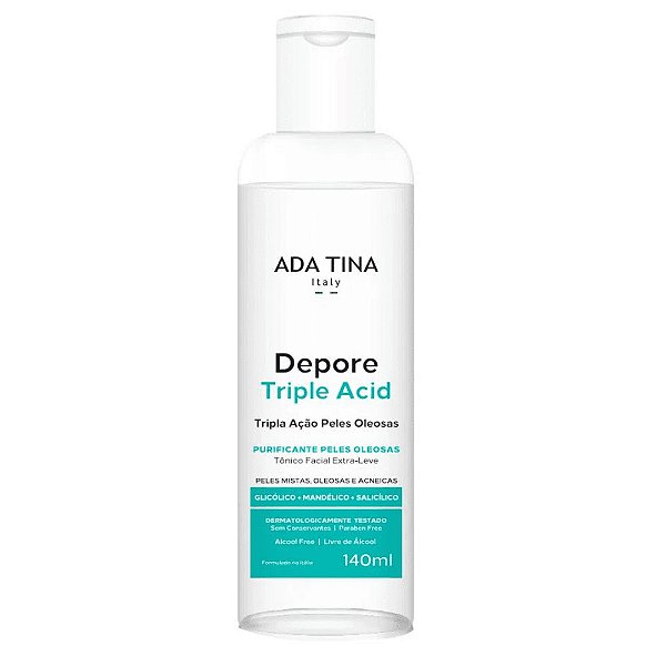 Ada Tina Depore Triple Acid Pele Oleosa,Mista e Acneica 140ml