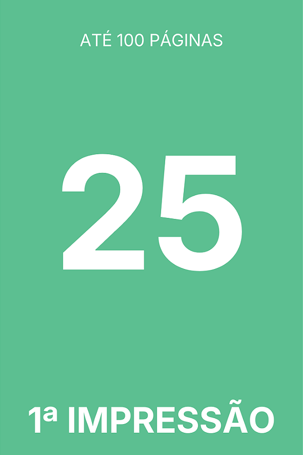 [100] TIRAGEM ADICIONAL 1ª IMPRESSÃO - 25 EXEMPLARES (LIVRO)
