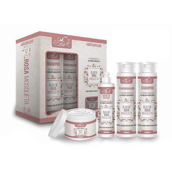 Kit Óleo de Rosa Mosqueta  4 itens - Belkit