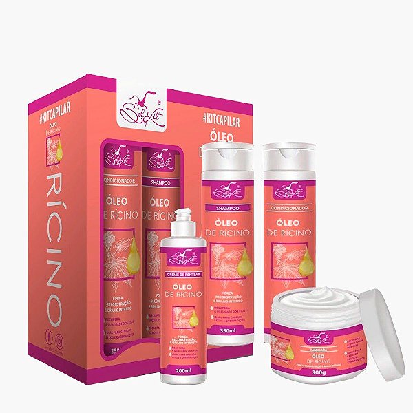 Kit Óleo de Rícino 4 itens - Belkit