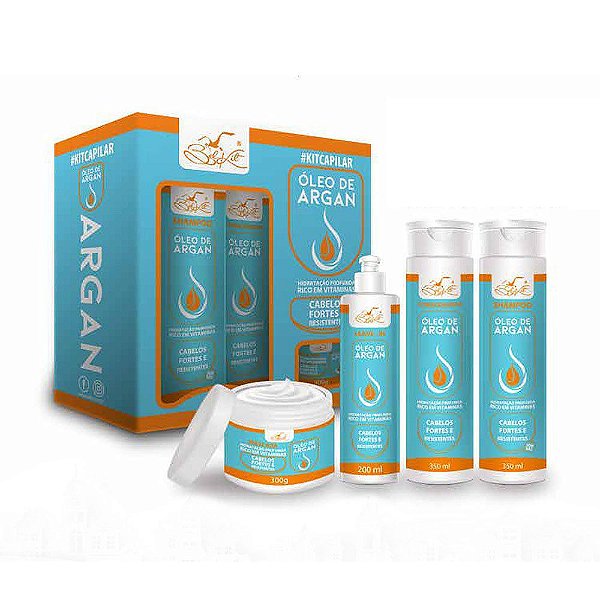 Kit Óleo de Argan 4 itens - Belkit